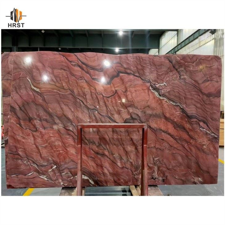 Fusion Red Quartzite kitchen countertops