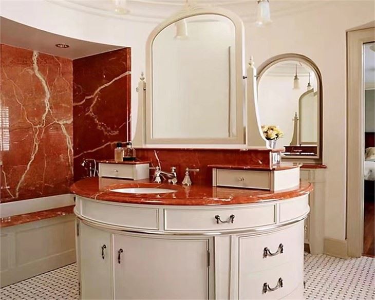 Rojo Alicante Marble Bathroom Rojo Alicante Marble Bathroom
