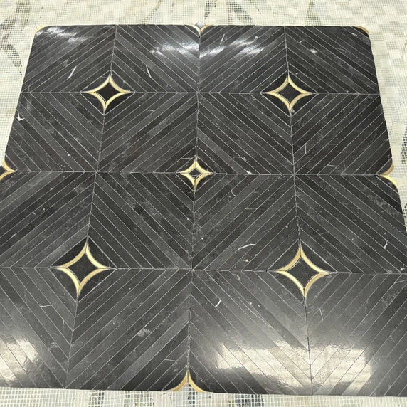 golden and black mosaic golden and black mosaic