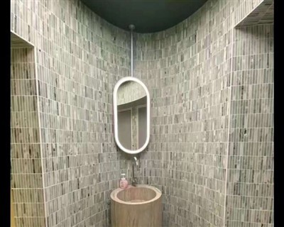 Mosaicos de mármol verde